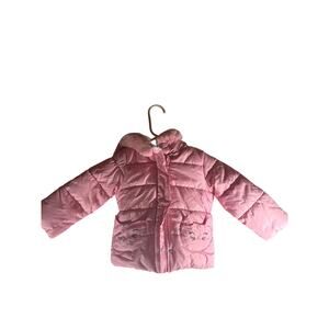 Carter's Pink Hooded Puffer Jacket Fleece Lined Toddler Girls Size 2T